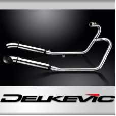 TRIUMPH BONNEVILLE BOBBER 2017-2022 FULL EXHAUST 410mm CUSTOM SILENCER TURN OUT