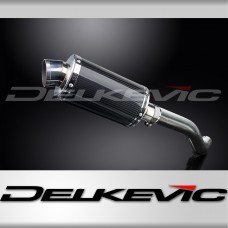 HONDA VFR800Fi 1998-01 HI LEVEL 225mm OVAL CARBON SILENCER EXHAUST KIT