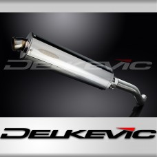 HONDA VFR800Fi 1998-01 HI LEVEL 450mm OVAL STAINLESS BSAU SILENCER EXHAUST KIT