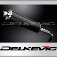 HONDA VFR800Fi 1998-01 HI LEVEL 450mm OVAL CARBON BSAU SILENCER EXHAUST KIT
