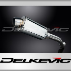 HONDA VFR800Fi 1998-01 HI LEVEL 225mm OVAL STAINLESS SILENCER EXHAUST KIT