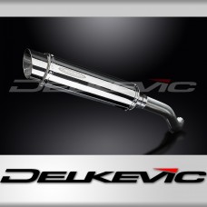 HONDA VFR800Fi 1998-01 HI LEVEL 350mm ROUND STAINLESS BSAU SILENCER EXHAUST KIT