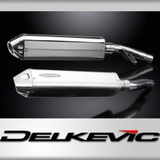 Triumph Trophy 1200 1995-2003 420mm Tri-Oval Stainless Exhaust Silencer Can Kit