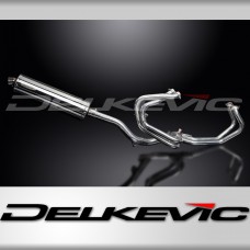 VFR800Fi 1997-2002 / OVAL 450mm (18 inch) SILENCER 4-1 COMPLETE SYSTEM 304 STAINLESS STEEL