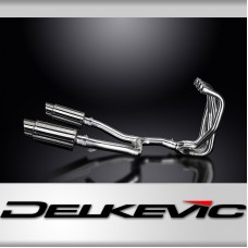 KAWASAKI ZZR1100 GPZ1100S 4-2 EXHAUST SYSTEM 200mm STAINLESS ROUND SILENCERS