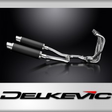 KAWASAKI ZZR1100 GPZ1100S 4-2 EXHAUST SYSTEM 350mm CARBON ROUND BSAU SILENCERS