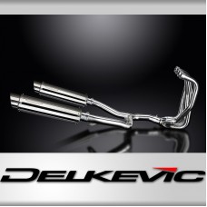 KAWASAKI ZZR1100 GPZ1100S 4-2 EXHAUST SYSTEM 350mm STAINLESS ROUND BSAU SILENCER