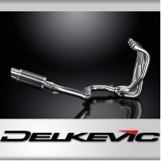 KAWASAKI ZZR1100 GPZ1100S 4-1 EXHAUST SYSTEM 200mm CARBON ROUND SILENCERS
