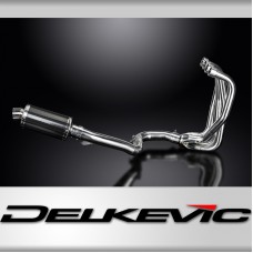 KAWASAKI ZZR1100 1990-2001 4-1 EXHAUST SYSTEM 225mm CARBON OVAL SILENCERS