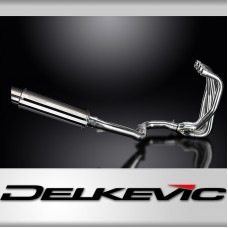 KAWASAKI ZZR1100 1990-01 4-1 EXHAUST SYSTEM 350mm STAINLESS ROUND BSAU SILENCERS