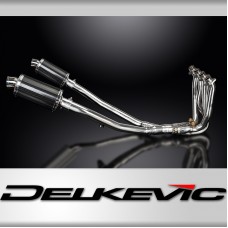 KAWASAKI ZZR1400 06-07 DECAT 4-2 EXHAUST 225mm CARBON OVAL SILENCERS