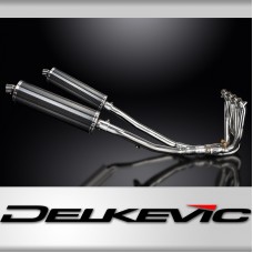 KAWASAKI ZZR1400 06-07 DECAT 4-2 EXHAUST 450mm CARBON OVAL BSAU SILENCERS