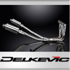 KAWASAKI ZZR1400 06-07 DECAT 4-2 EXHAUST 225mm STAINLESS OVAL SILENCERS