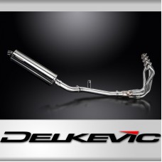 KAWASAKI Z900 20-23 FULL 4-1 EXHAUST SYSTEM 450mm STAINLESS OVAL BSAU SILENCER 