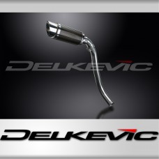 HONDA CBR1000RR FIREBLADE 04-05 200mm ROUND CARBON  SILENCER EXHAUST KIT