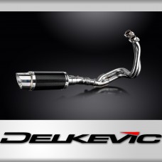 KAWASAKI NINJA 650 2017-21 FULL EXHAUST SYSTEM 200mm CARBON ROUND SILENCER