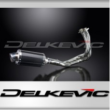 Kawasaki Z650 2017-2023 Complete Exhaust 2-1 225mm Oval Carbon Silencer Can