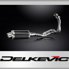KAWASAKI NINJA 650 2017-21 FULL EXHAUST SYSTEM 225mm CARBON OVAL SILENCER