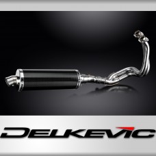 KAWASAKI NINJA 650 2017-21 FULL EXHAUST SYSTEM 350mm CARBON OVAL SILENCER