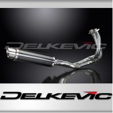 Kawasaki Z650 2017-2023 Complete Exhaust 2-1 350mm Round Carbon Silencer Can