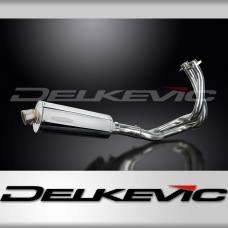 KAWASAKI KLE650 VERSYS 15-20 FULL EXHAUST SYSTEM 350mm STAINLESS OVAL SILENCER