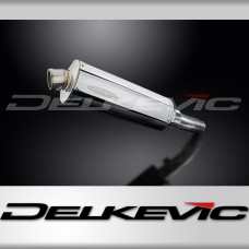 SUZUKI SFV650 GLADIUS 2009-2016 350mm OVAL STAINLESS BSAU SILENCER EXHAUST KIT