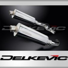 HONDA CBR1000F 1987-1999 350mm OVAL STAINLESS BSAU SILENCER EXHAUST KIT
