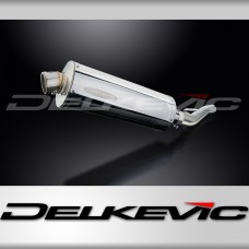 Suzuki GSX1400 2005-2009 Delkevic 350mm Oval Stainless Exhaust Silencer Can Kit