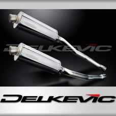 KAWASAKI ZZR1400 NINJA 2008-2011 350mm OVAL STAINLESS BSAU SILENCER EXHAUST KIT