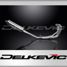 HONDA CBR600F 91-98 FULL 4-1 EXHAUST SYSTEM 350mm STAINLESS OVAL BSAU SILENCER