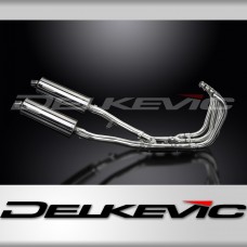 Suzuki GSX1400 2001-04 Delkevic Full Exhaust 4-2 350mm Oval Stainless Silenncers