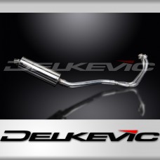 YAMAHA TDM850 91-01 FULL EXHAUST SYSTEM 350mm STAINLESS OVAL BSAU SILENCER