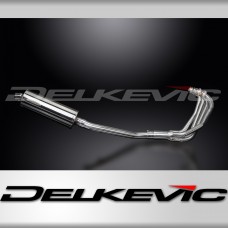 SUZUKI GSX600F 97-06 FULL 4-1 EXHAUST SYSTEM 350mm STAINLESS OVAL BSAU SILENCER