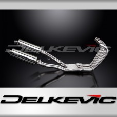 YAMAHA FJ1200 3CV 1988-90 FULL 4-2 EXHAUST 350mm STAINLESS OVAL BSAU SILENCERS