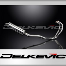 KAWASAKI GPZ500S  FULL 2-1 EXHAUST SYSTEM 350mm STAINLESS OVAL BSAU SILENCER