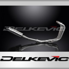 KAWASAKI ZR7S FULL EXHAUST SYSTEM 350mm STAINLESS OVAL BSAU SILENCER