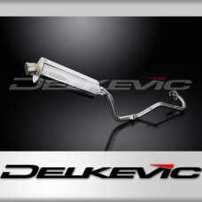 HONDA XR125L 2003-2010 FULL EXHAUST SYSTEM 350mm STAINLESS OVAL BSAU SILENCER