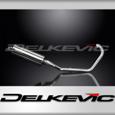 HONDA CB125F 2015-2018 FULL EXHAUST SYSTEM 350mm STAINLESS OVAL BSAU SILENCER