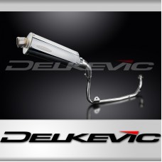 HONDA MSX125 GROM 13-15 MUDGUARD FULL EXHAUST SYSTEM 350mm STAINLESS OVAL