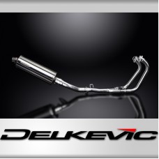 GW250 INAZUMA 2013-2017 / OVAL 350mm (14 inch) SILENCER 2-1 COMPLETE SYSTEM 304 STAINLESS STEEL