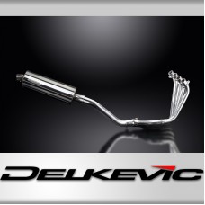 HONDA CBR650F CB650F 14-18 FULL EXHAUST SYSTEM 350mm STAINLESS OVAL SILENCER