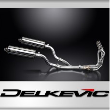 KAWASAKI Z1000SX Z1000 2010> FULL EXHAUST SYSTEM 350mm STAINLESS OVAL SILENCE