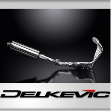 HONDA CB600F HORNET 2007-13 FULL EXHAUST 350mm STAINLESS OVAL BSAU SILENCER 