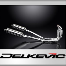 SUZUKI GSX1300R HAYABUSA 99-07 DECAT FULL 4-2 EXHAUST 350mm STAINLESS OVAL BSAU