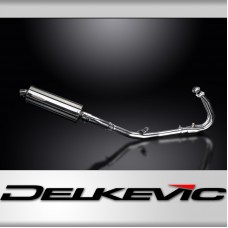 KAWASAKI NINJA 400 Z400 2018-24 FULL EXHAUST 350mm STAINLESS OVAL BSAU SILENCER