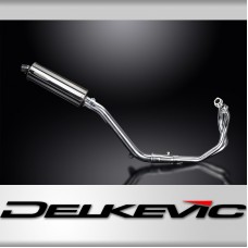 HONDA CRF1000L AFRICA TWIN 16-19 FULL EXHAUST 350mm STAINLESS OVAL BSAU SILENCER