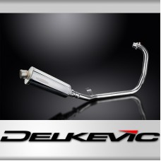 HIMALAYAN 2017-2024 / OVAL 350mm (14 inch) SILENCER COMPLETE SYSTEM 304 STAINLESS STEEL