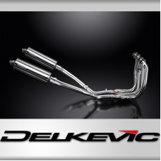 SUZUKI GSX1300R HAYABUSA 08-20 4-2 EXHAUST SYSTEM 350mm STAINLESS OVAL BSAU