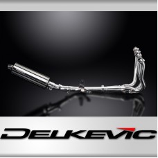 SUZUKI GSX-S1000F 2015-2020 350mm FULL EXHAUST OVAL STAINLESS BSAU SILENCER 