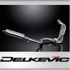 KAWASAKI ZZR1100 1990-2001 4-1 EXHAUST SYSTEM 350mm STAINLESS OVAL BSAU SILENCER